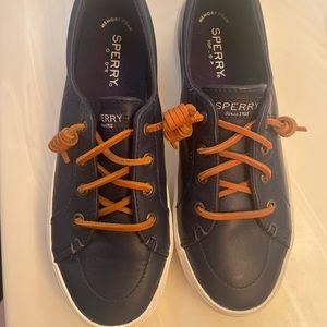Navy Sperry sneakers